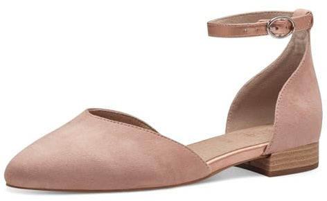 Jana Ballerines Femme avec Bride réglable Vegan, Rose Comb, 37 EU