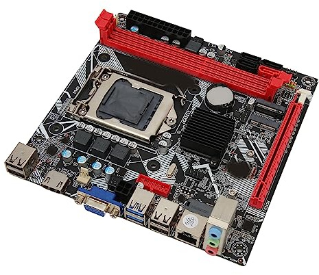 Elprico Carte Mère D'ordinateur de Bureau, Carte Mère B75 MS LGA 1155, Mémoire DDR3 NVME M.2 WiFi M.2 USB3.0 SATA3.0 Carte Mère