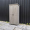 AIRWAVE Wooden Garden Storage Tool Shed | Outdoor Weatherproof Utility Cupboard Cabinet for Tools, Cushions, Toys | Functional Internal Shelves | Louvre Door Design | Spruce Wood (183cm Tall) | Grey