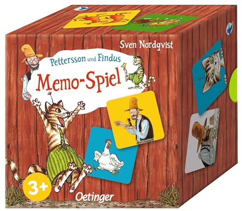 Oetinger Pettersson und Findus. Memo-Spiel: Charmantes Petterson und Findus Memospiel mit 32 stabilen Karten für Kinder ab 3 Jahren