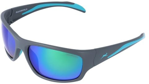 Gamswild WS4035 Sonnenbrille polarisiert GAMSSTYLE Fahrradbrille Skibrille Sportbrille Damen Herren Unisex | grau | schwarz| blau |