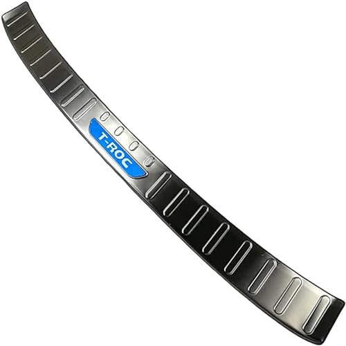 DCAJHSD Edelstahl Ladekantenschutz Stoßstangenschutz für T-ROC,Kofferraum Stoßstangenschutz Schutzblende Set,A/1