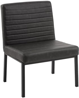 Woodkings XXL Stuhl Wingston | Schwerlaststuhl bis 250kg I Kunstlder I ideal für Esszimmer, Büro, Wartebereich | Stabil (grau)