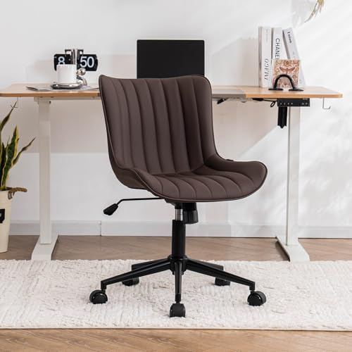 YOUTASTE Kontorsstol ergonomisk (Brun)