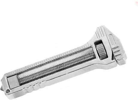 Vvikizy Mini-Verstellschlüssel, Mini-Multitool-Schraubenschlüssel, Kompakt, Verstellbare Größe, Kleines Multitool, Kompaktes Ti-Multitool, Tragbarer Mini-Flaschenöffner, Nagelzieher