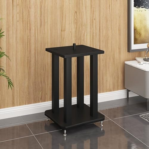 Freestanding Universal Steel Speaker Stands with Shockproof Feet Indoor/Outdoor Stereo Cabinet Furniture for Surround Sound System (1pc 40x40x60cm)