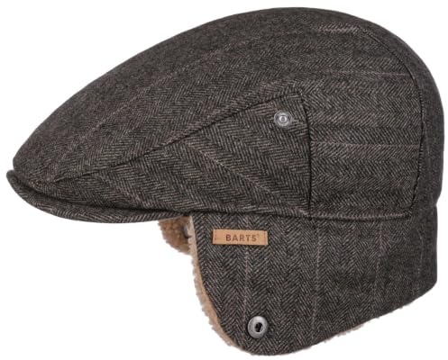 Barts Monzonite Flatcap Schirmmütze Schiebermütze Ohrenklappen Ohrenschutz Herren - mit Schirm, Ohrenklappen, Futter,