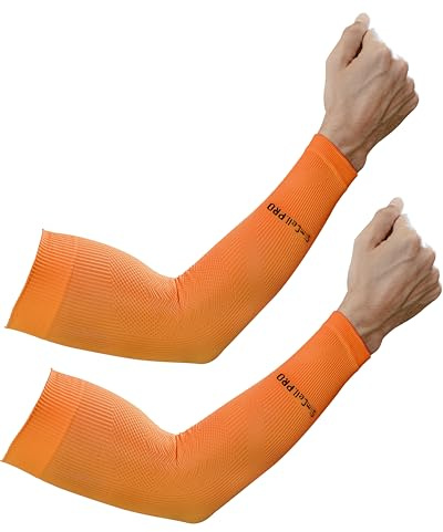 SLIMCELL Armstulpen Arm Sleeve Kompression Volleyball Armschoner UV UPF 50+ | Armsleeve Sport, Armlinge Radsport, Arm Sleeve gaming, Basketball, Handball, Tennis, Padel, Golf, Atmungsaktiv, Made in Italy