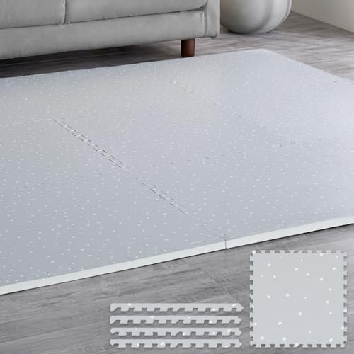 Iris Ohyama PJMRV-69 Printed Joint Mat, Easy to Clean, Soundproofing, Non-Slip, Side Parts, Zero Gap, 23.6 inches (60 cm), 9 Sheets