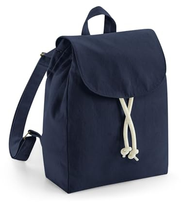 Hole Gadget Zainetto Personalizzato Asilo e Scuola Bambina, Bambino, Borsa Donna Personalizzabile con Nome e Disegno In Cotone Canvas Idea Regalo Bimbo e Bimba 28x22 cm (French Navy)