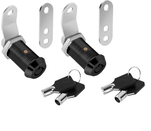 Wohnmobil-Aufbewahrungsschlösser, gleichschließend, 3,8 cm Schrankschlösser mit Schlüssel, sicheres Wohnmobil-Fach, Tür, Werkzeugkasten, Briefkastenschloss, Ersatz-Set, Zinklegierung (3,8 cm)