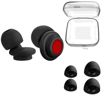 Tapones para los oídos de silicona con filtro integrado que reducen el ruido, impermeables, para natación, conciertos, protección auditiva, aislamiento acústico (1)