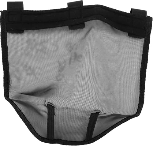 CYTGOUPER Atmungsaktives Nasennetz für Pferde, Teslin-Material, elastische verstellbare Pferdemaske gegen Mücken, Gesichtsschutz für Outdoor-Reiten und Wettbewerbe (L)