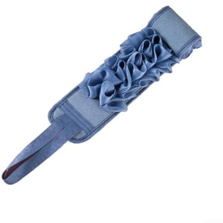 Toalla suave y suave 2 en 1 para un cuidado integral de la espalda y exfoliación (azul)