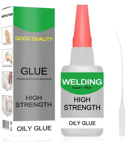 Universalkleber Transparent 30g, Sekundenkleber Extra Stark, Hochfester Öliger Schweißkleber, Schweißen Hochfester Ölkleber für Aquascaping - klebt Kunststoff, Glas, Leder, Keramik, Metall
