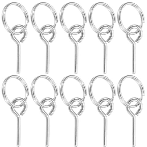 Ciieeo 12 Stück Zeltstangenverbinder Ersatzteilset für Pop Up Zelte Leicht UV Beständig mit Einzelstift Ringen Camping und Wanderzubehör für Outdoor Abenteuer