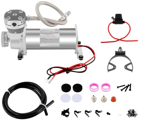 Madelynn Compressore Per Sospensioni Pneumatiche, 12 V, 200-300 W, 200 PSI, Con Funzione Di Filtro, Per Clacson Auto E Sistemi Di Sospensioni Pneumatiche