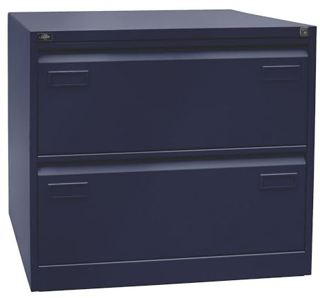 BISLEY | Hängeregistraturschrank Light | 2-bahnig | 2 Schübe | DIN A4 | oxfordblau
