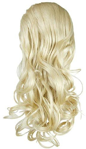 I&K® 18” 0262 Shoulder Length Hair Piece Layered Ponytail Extension Palm Clip (Lightesr Blonde R613)