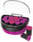 Remington Heated Hair Rollers (Set of 12 velvet flocked rollers in 2 jumbo sizes (35mm & 40mm), Ceramic and Ionic Technology, Wax core, 12 pins and clips included, pink/black) H5670