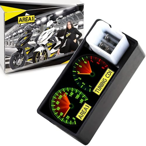 Tuning CDI Zündbox für 50ccm 2Takt kompatibel mit Peugeot Speedfight 2, Vivacity, Elyseo, Elystar, TKR, Trekker, Squab, Splinter, Zenith, Limbo, Gipsy, Looxor, Rapido, T-Rex, für PGO Big Max GMax PMX