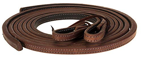 NRS 5/8in 8ft Heavy Oil Double Stitched Split Reins N/A 5/8in x 8ft