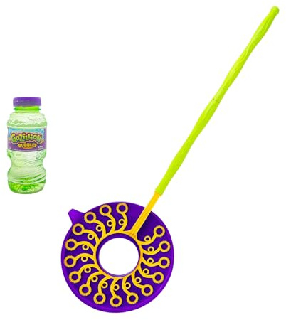 Gazillion Mega-Zillion Wand, 33 Mini Wands, 3ft. Handle & 2 Bottles of Solution - Create Zillions of Bubbles in Seconds!