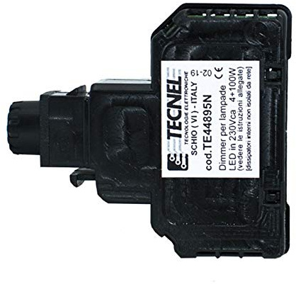 TE44895 Deviatore Keystone con dimmer per lampade led (Nero)