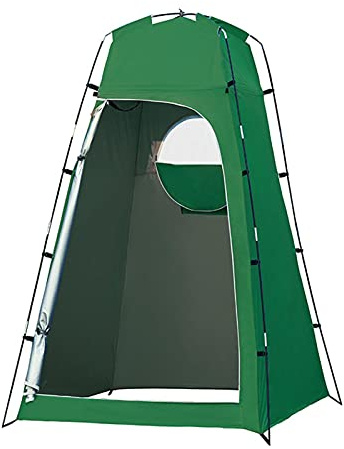 heresell Umkleidezelt Toilettenzelt wasserdichte Anti - UV Camping Duschzel Tragbare Privatsphäre Zelte Mit Tragetasche, Regenschutz Für Camping & Beach, 130x130x210cm