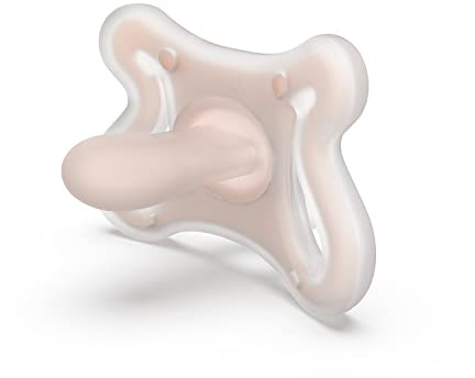Suavinex Zero Zero Schnuller für Neugeborene mit Simmetrischem Sauger, 0-6 Monate, 1 Stück, Rosa, 9,3 x 6,3 x 6 cm