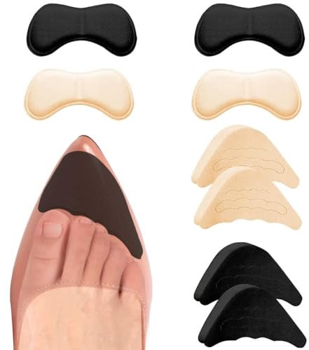 PLABBDPL 2 Paia Riempitivi Scarpe Unisex Grandi Inserti Regolabili, Fodera con Impugnatura sul Tallone, Cuscinetti Poggiapiedi Adesivi Riutilizzabili, Adatta Maggior Parte Calzature