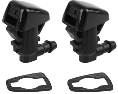Front Windshield Washer Nozzles kit Replacement for 2008-2012 Liberty, 2006-2010 Commander, 2007-2011 Dodge Nitro Replaces OEM # 55157319AA, 4806312AA Windshield Wiper Washer Nozzle Spray Jet