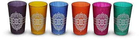 Lot de 6 verres à thé marocains Riyad | Safaary