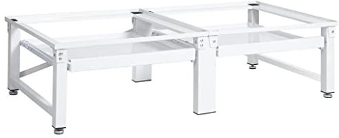 ZEYUAN Untergestell für Wasch- und Trockenmaschine, Waschmaschinen Untergestell, Waschmaschine Podest, Kühlschrank Untergestell, Waschmaschiene Untergestell, mit Ausziehablagen