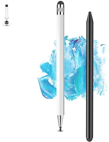 Tablet Stift füR Alle Tablets 2 in 1 Gummi Disc Touchscreen Stift, Handy Stift for Android Samsung Lenovo Huawei Xiaomi iPhone Touchscreen, Touch Pen Laptop Eingabestift Smartphone