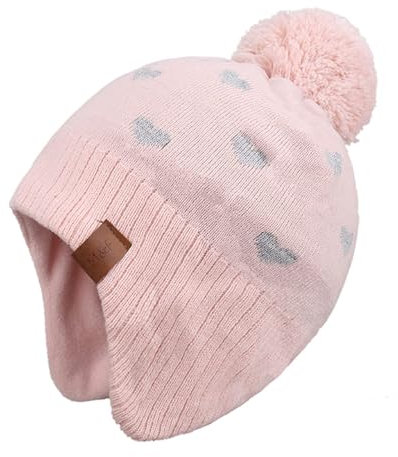 3-7 Jahre Kinder Wintermütze Jungen Beanie Hut Junge Babymütze Slouchy Strickmütze Schalmütze Schlupfmütze Schalmützen Kinder Jungen Kinder Mütze Mit Ohrenklappen