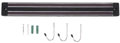 LIFKOME Magnetische Messerleiste Mit Haken Wandmontierter Küchenmesserhalter Magnetmesserregal Für Küchengeräteaufbewahrung