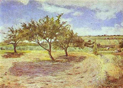 Toperfect 20 Kunstgemälde Apfelbäume in Blüte Postimpressionismus Primitivismus Paul Gauguin Landschaft Ölgemälde auf Leinwand, Wanddekoration 03, €50-2000 Handgemalt von Lehrern der Kunstakademien