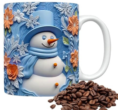 fanelod -Keramiktasse, Weihnachts-Keramiktasse | Kaffee-Weihnachtstasse- -Tassen,Weihnachtliche Keramik-Trinkbecher für Suppe, Whiskey, Bier, Wasser, Wein