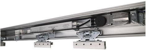 Ouvre-porte coulissant automatique, Ouvre-porte coulissante en verre avec moteur sans balais Dc24V DC, opérateur de porte automatique Kit système de sécurité pour portail coulissant