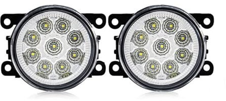 Phare Antibrouillard Pour Citroën Pour Jumpy Pour C-crosser Pour C4 Pour Picasso C3 C5 C6 DS4 DS5 DS3 LED Antibrouillard Voiture Antibrouillard 8000LM 30W 12V Étanche Feux Antibrouillard(9 Led White)