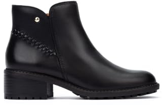 Pikolinos Medina Botines de Tacón Mujer | en Cuero | Cierre con Cremallera | Tacón Medio | Talla EU 35-42 en Color Negro