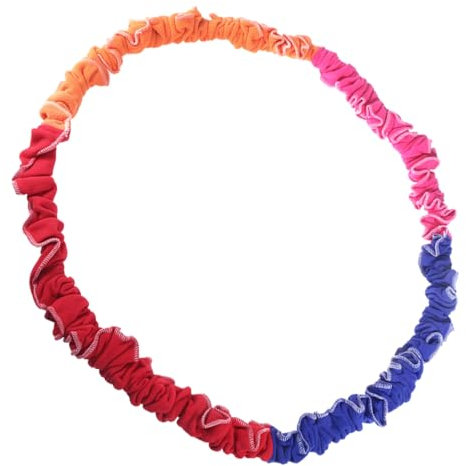 ifundom 1stück Junge Mädchen-Spielzeug Elastisches Band Regenbogenfarben Kreatives Trainingsseil Für Gruppenaktivitäten Im Freien Schule Farben Zufällig