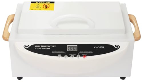 500W Heißluftsterilisator, Sterilisator mit Heißluft 250 °C Hochtemperatur-Sterilisator Nagel Werkzeug Sterilisator für Maniküre, Schönheitssalon, Fusspflegestudios, Kosmetik and Tattoos, Labor