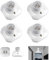4 Piezas E27 Portalámparas Techo, Portalámparas Base de Lámpara de Pared con Casquillo E27 para Luz de Techo, Garaje, Cocina, Pasillo, Escalera, Balcón, 60W (Sin Bombillas ni Tornillos)