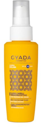 GYADA COSMETICS, Fluido Capelli Termoprotettivo con SPF 10, ad Azione Districante, Protegge da Sole, Salsedine, Cloro, con Succo di Aloe Vera e Avena, 100 ml
