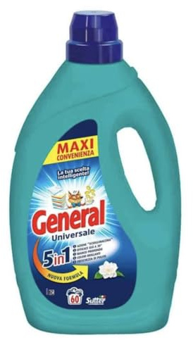 General detersivo liquido UNIVERSALE per lavatrice 5in1 2,70L