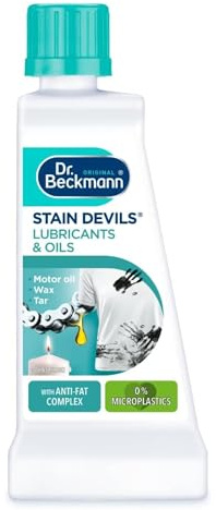 Stain Devils Grease, Lubricant & Paint 50ml - Wax, Tar, Motor Oil Stain Remover Gental on Clothes Colours & Fabrics