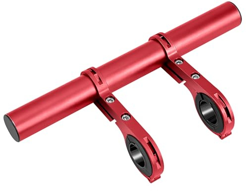 Elegrip Extensor de Manillar de Bicicleta, Extensiones extensoras de Manillar de aleación de Aluminio, MTB Soporte de Extensión con Abrazaderas Doble, para GPS Teléfono Velocímetro Faros