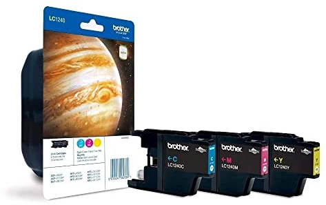 Brother LC-1240 Rainbowpack Cyan Magenta gelb Blister Fuer MFC-J6510DW J6710DW J6910DW J430W J625DW J825DW DCP-J525W J725DW, XXL